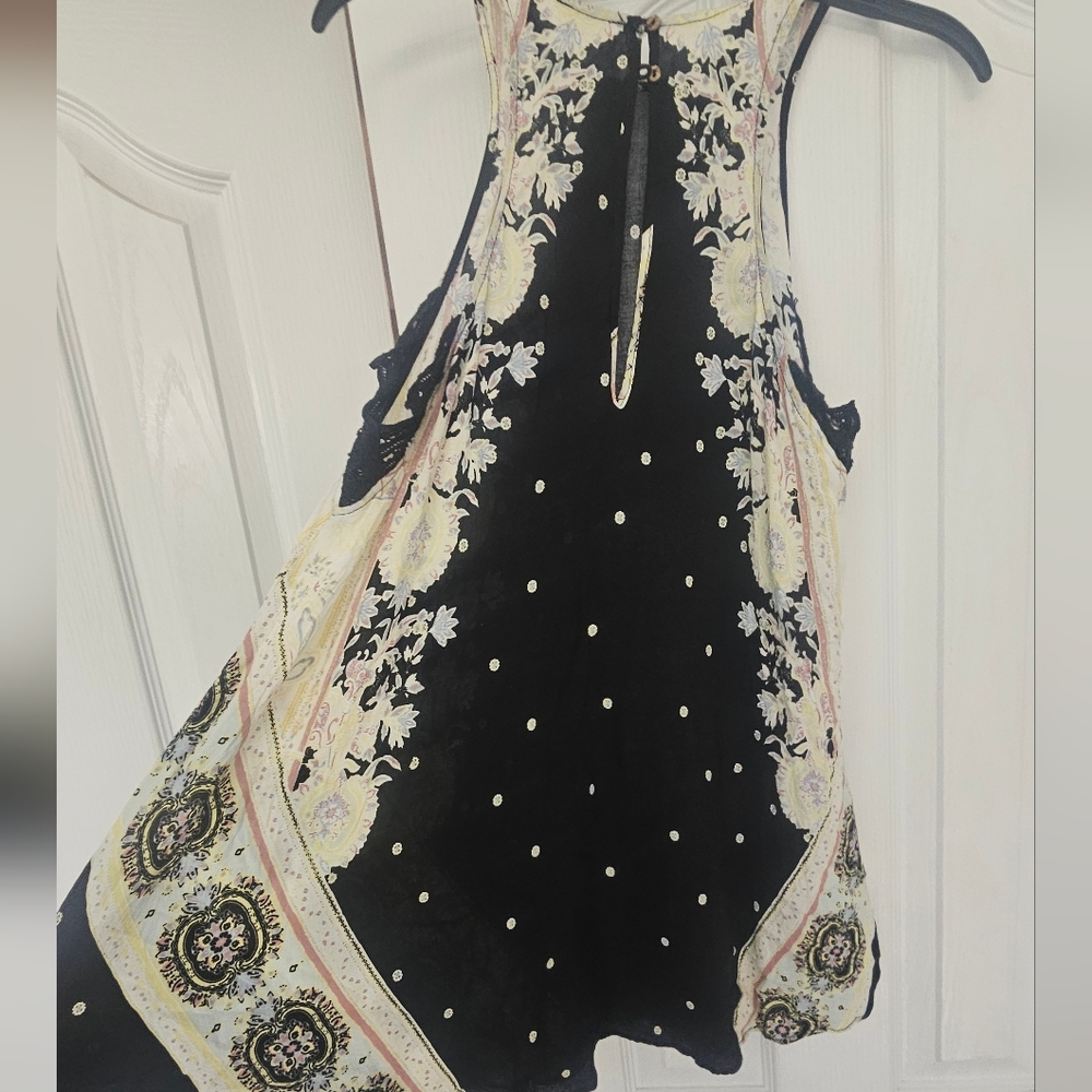 Free People Darjeeling Printed Slip Dress, a bohemian-style mini dress XS - Picture 6 of 13